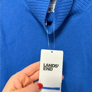 Lands' End Cashmere Sweater in Sky Blue
